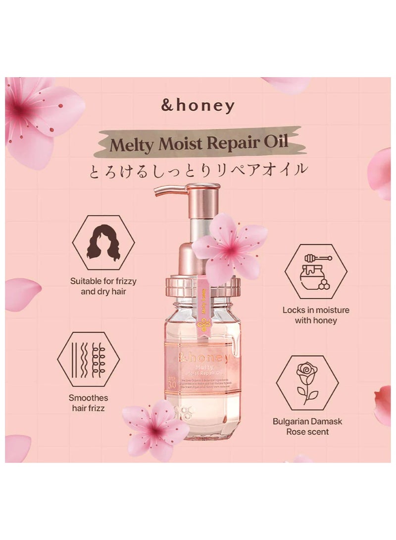 &Honey Melty Moist Repair Hair Oil 3.0 100ml - Image 3