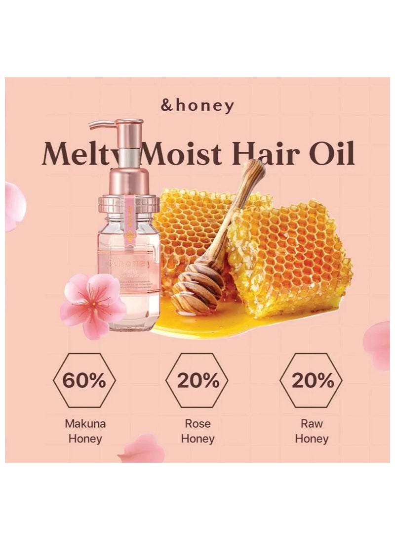 &Honey Melty Moist Repair Hair Oil 3.0 100ml - Image 4