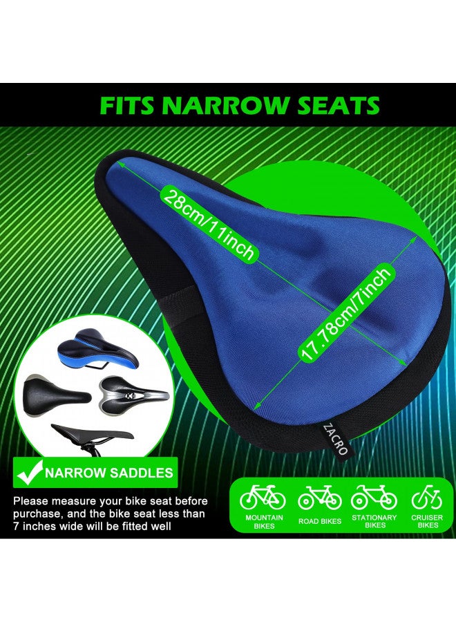 Zacro وسادة مقعد دراجة زاكرو - غطاء مقعد دراجة جل مبطن لراحة الرجال والنساء، متوافق مع دراجات بيلوتون، والدراجات الثابتة أو دراجات الكروز، 11 × 7 بوصة - Image 2