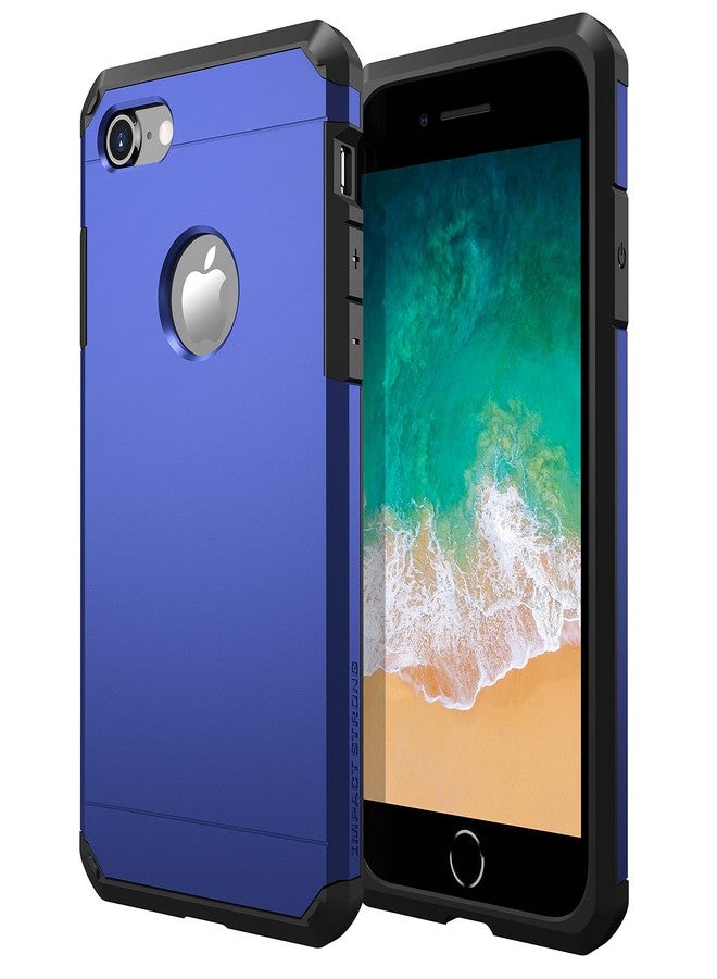 ImpactStrong for iPhone 7 Case/iPhone 8 Case, Heavy Duty Dual Layer Protection Cover (Navy Blue) - Image 1
