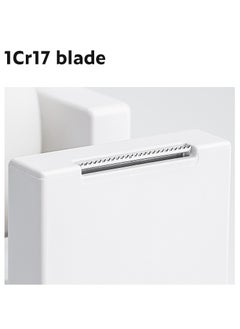 Deli Nusign ENS121 Modern Tape Dispenser - 18-60mm Width, 1Cr17 Blade & Non-Slip Silicone Base, White  - Image 4