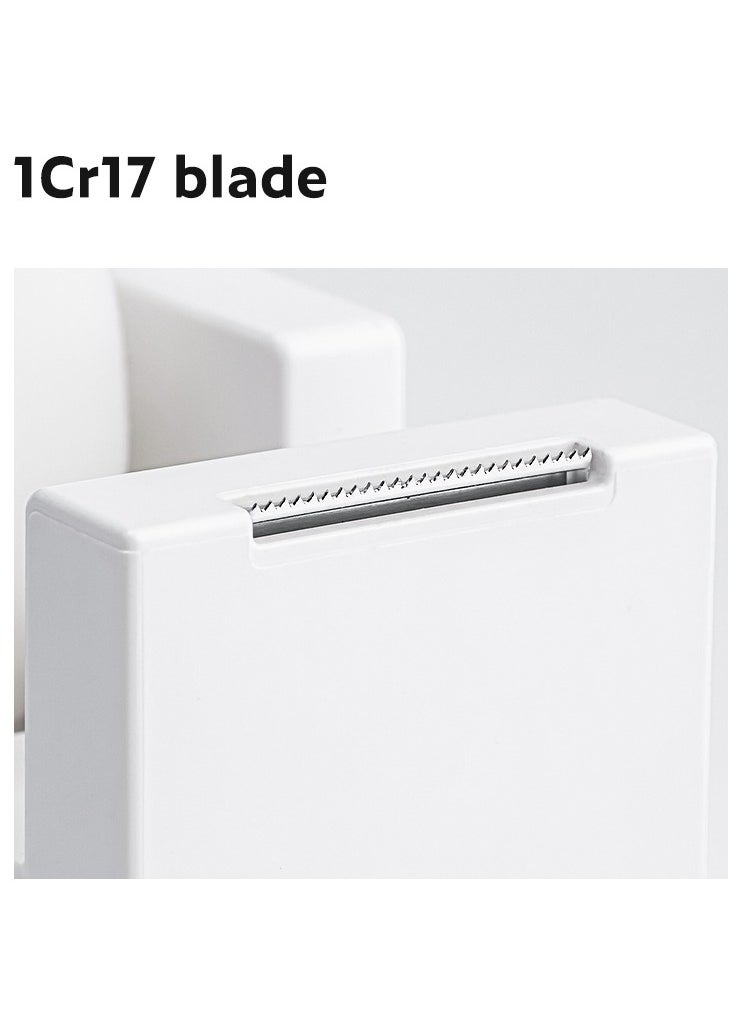 Deli Nusign ENS121 Modern Tape Dispenser - 18-60mm Width, 1Cr17 Blade & Non-Slip Silicone Base, White  - Image 4