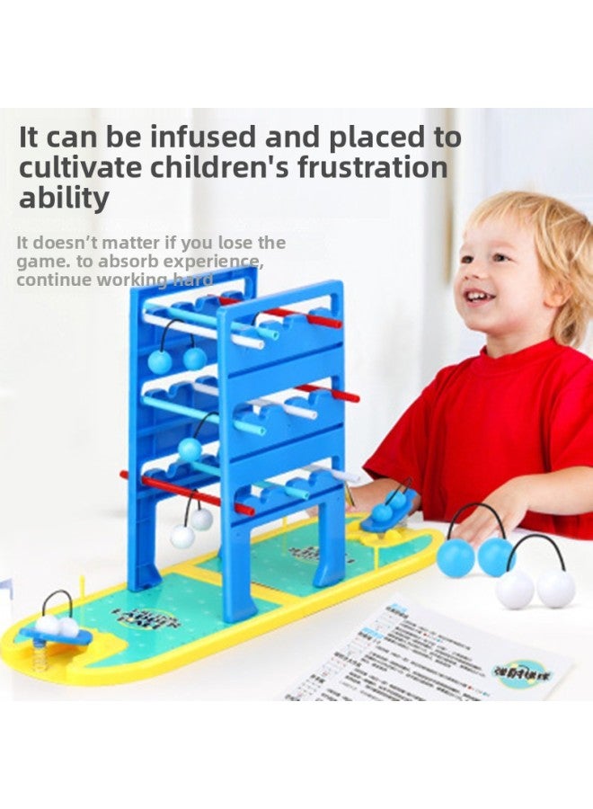Children's Parent-child Educational Toys Catapult Ladder Ball Fun Interactive Thinking Hands-on Brain-moving Desktop Game-Color:Catapult Ladder Ball - Image 2