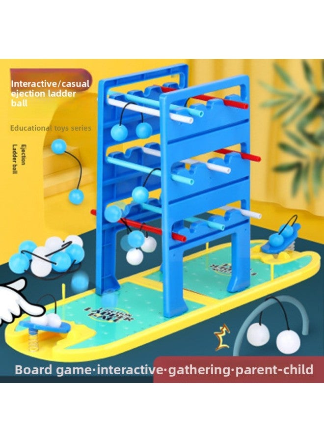 Children's Parent-child Educational Toys Catapult Ladder Ball Fun Interactive Thinking Hands-on Brain-moving Desktop Game-Color:Catapult Ladder Ball - Image 5