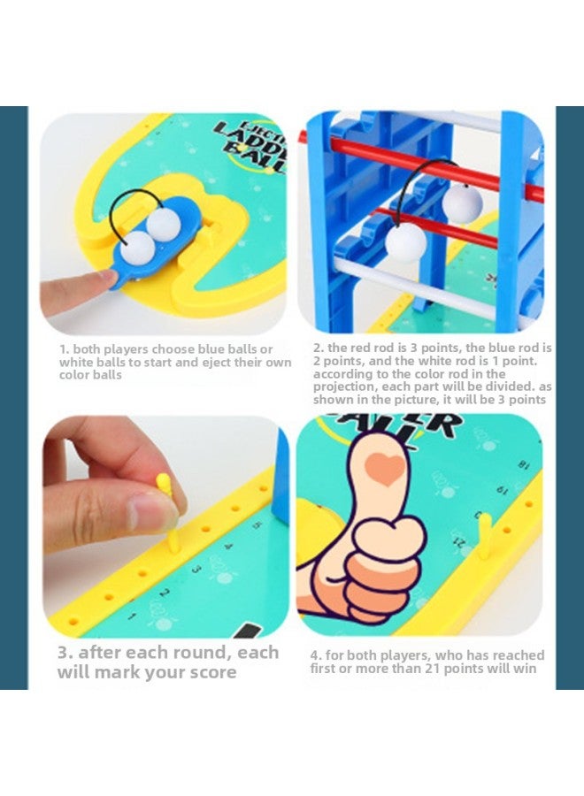 Children's Parent-child Educational Toys Catapult Ladder Ball Fun Interactive Thinking Hands-on Brain-moving Desktop Game-Color:Catapult Ladder Ball - Image 3