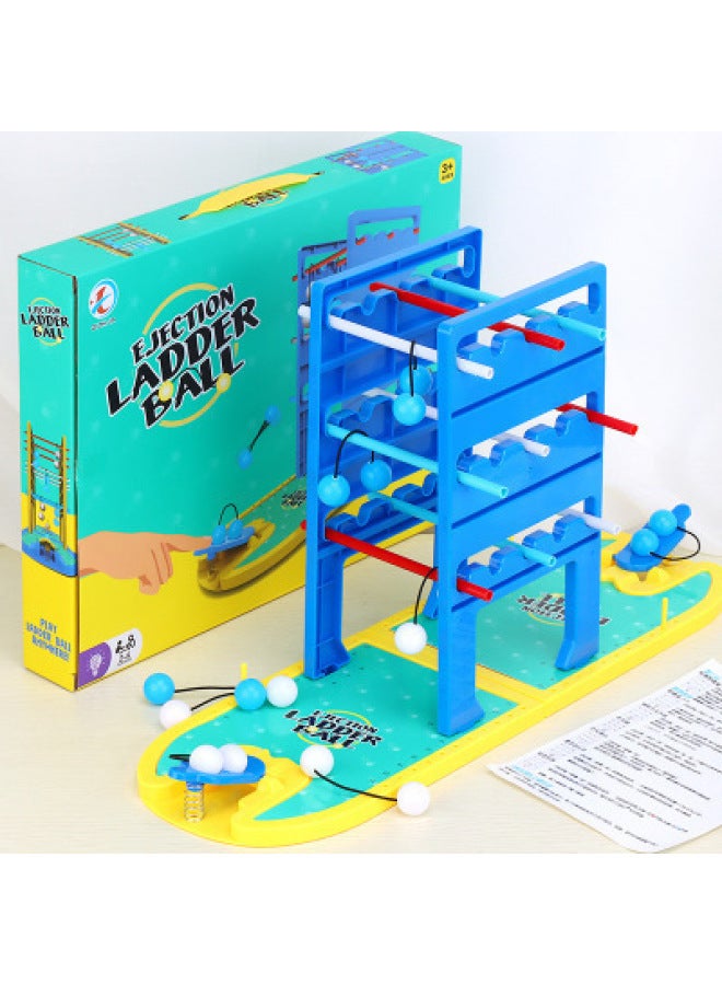 Children's Parent-child Educational Toys Catapult Ladder Ball Fun Interactive Thinking Hands-on Brain-moving Desktop Game-Color:Catapult Ladder Ball - Image 1
