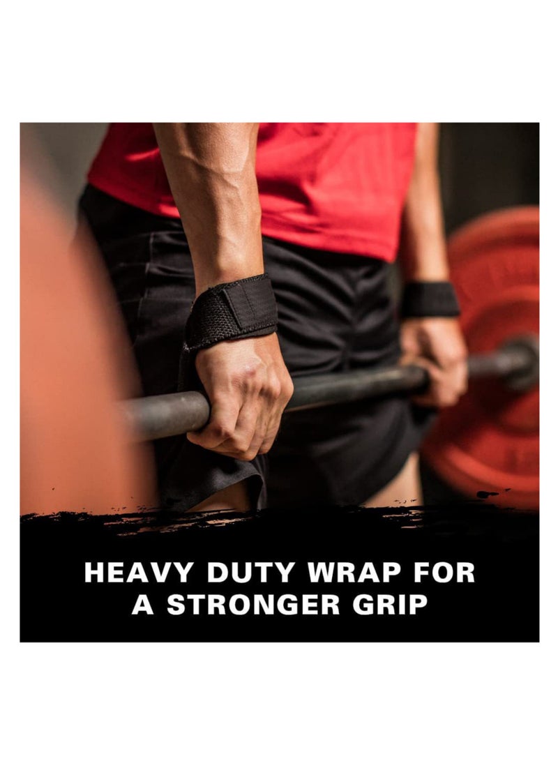 NOVOLAN NOVOLAN Weightlifting Assistance Belts 2 Pieces, Sports Weightlifting Booster Belt Fitness Deadlift Anti-Slip Grip Belt Pull-Up Barbell Anti-Slip Wrist Strap, Improved Grip Strength (black) - Image 4