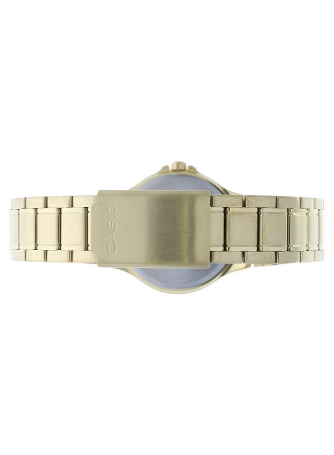CASIO Women Stainless Steel Analog Watch LTP-V300G-9A - 33 mm - Gold - Image 3