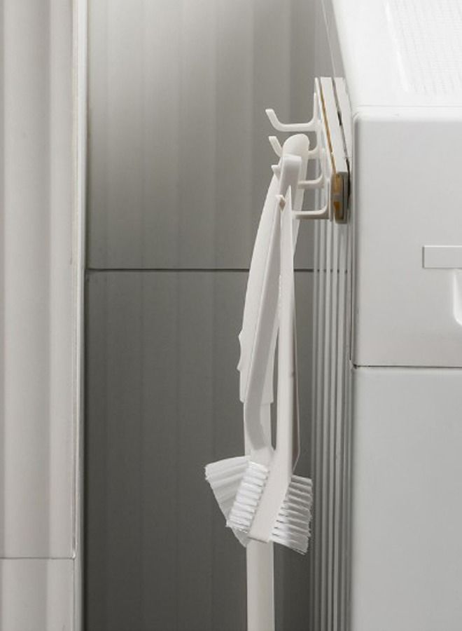 WooFree Retractable Hook Self Adhesive Pull Out Hanging Rack 4 Hooks - Image 3