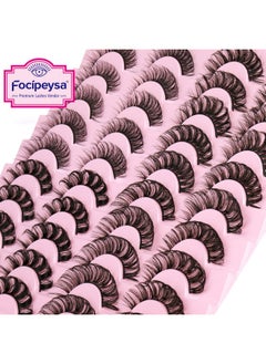 Focipeysa Lashes Fluffy D Curl False Eyelashes Wispy Russian Lashes Strip 4 Styles Mixed Eyelashes Look Like Extensions By Focipeysa  - Image 4