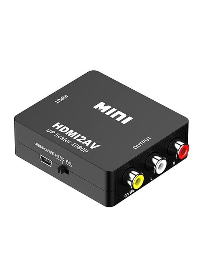 general HDMI to RCA-WIN 1080P HDMI to AV 3RCA CVB Composite Video Audio Converter Adapter supports PAL/NTSC