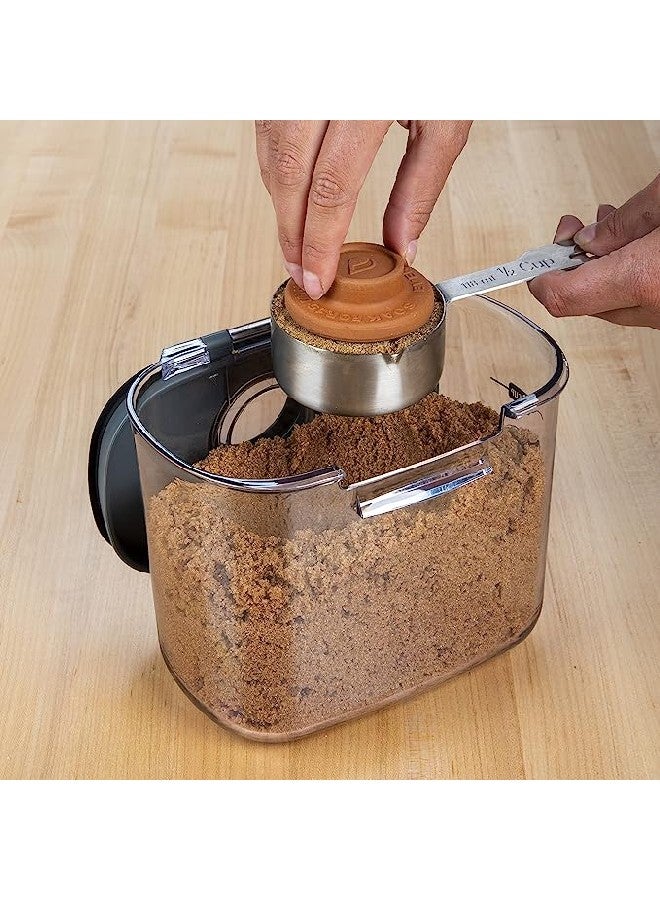 ProKeeper+ by Progressive International Clear Plastic Airtight Food Baker's Kitchen Storage Organization Container Canister Set with Magnetic Accessories (Brown Sugar 1.4-Quart) - Image 4