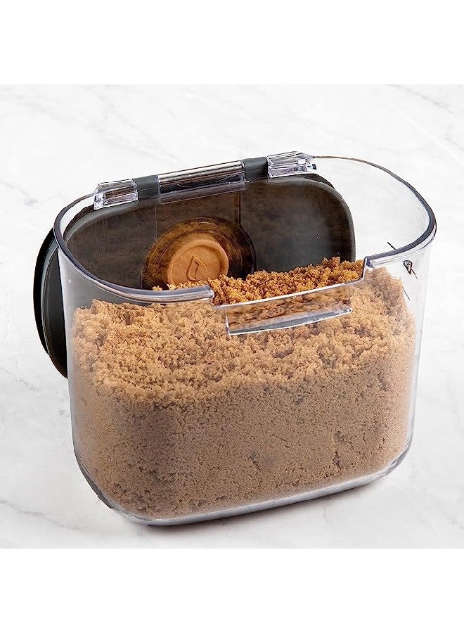 ProKeeper+ by Progressive International Clear Plastic Airtight Food Baker's Kitchen Storage Organization Container Canister Set with Magnetic Accessories (Brown Sugar 1.4-Quart) - Image 2