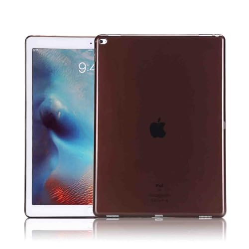 Asgens Case for iPad Air 2 2014 9.7'', Black Clear Slim Silicone Soft TPU Tablet Computer Case Shock Absorption for iPad Model A1566 A1567 - Image 1