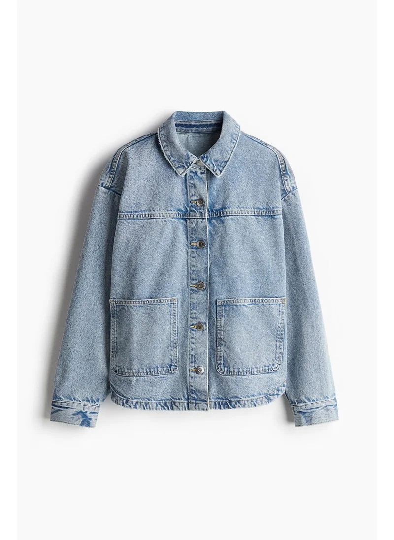 اتش اند ام Twill overshirt