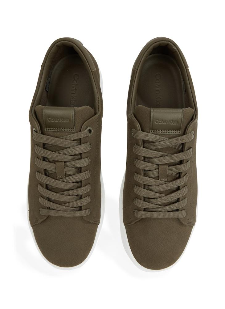 CALVIN KLEIN Low Lace Up Leather Trainers  - Image 4