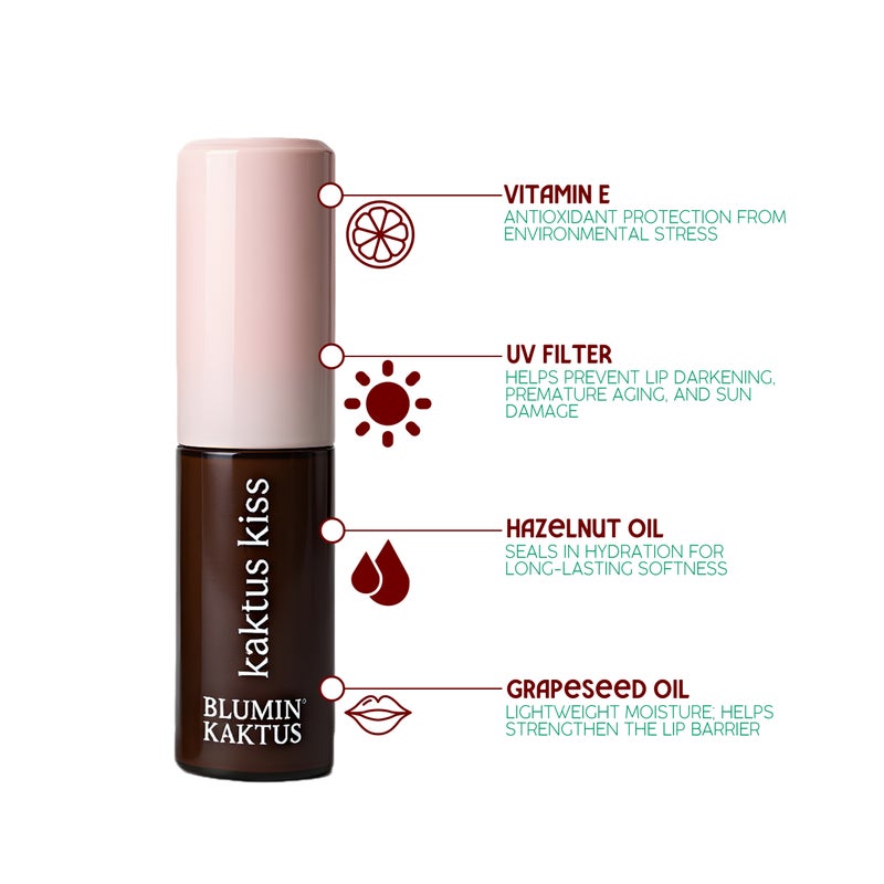 blumin kaktus Blumin’Kaktus Glaze Guard Lip Oil SPF Trio – 1 × Kaktus Kiss + 1 × Honey Haze + 1 × Cocoa Drip - Image 3