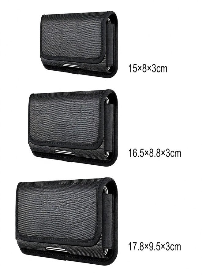 HAWEEL Multifunctional Cell Phone Pouch Waterproof Nylon Belt Holster Case with Card Slot Mobile Phone Waist Bag Compatible with Most Smartphones - Image 5