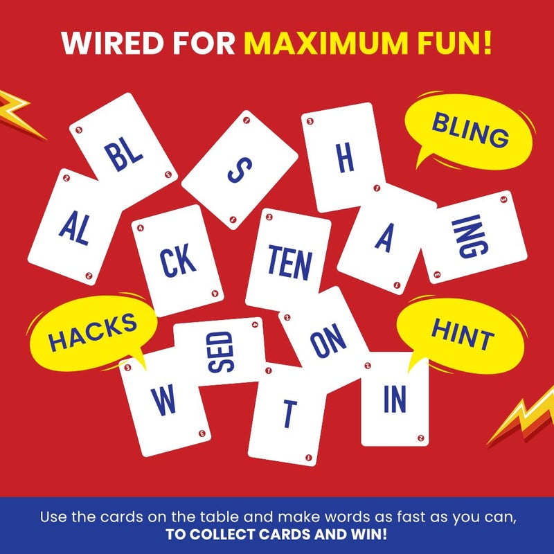 BINCA Fletter Fuse Word Game, Fun Word Card Game for All, Family Game for Kids, Test Your Vocabulary, Advanced Version of Fletter, Gifts for Ages 7, 8, 9, & 10 Years (2-6 Players) - Image 5