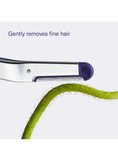 FLAMINGO Flamingo Dermaplane Razor Kit, Facial Hair Remover for Women, Includes 1 Dermaplane Handle with Blade Cover and 4 Reflillable Razors  - Image 3