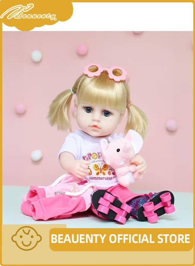 Beauenty Reborn Baby Doll 16 inch Realistic Newborn Baby Dolls  Cotton Cloth Body And Silicon Head Hand and Leg like Baby Doll With Plush Toy & Doll Clothes for Age 3+ - Image 1