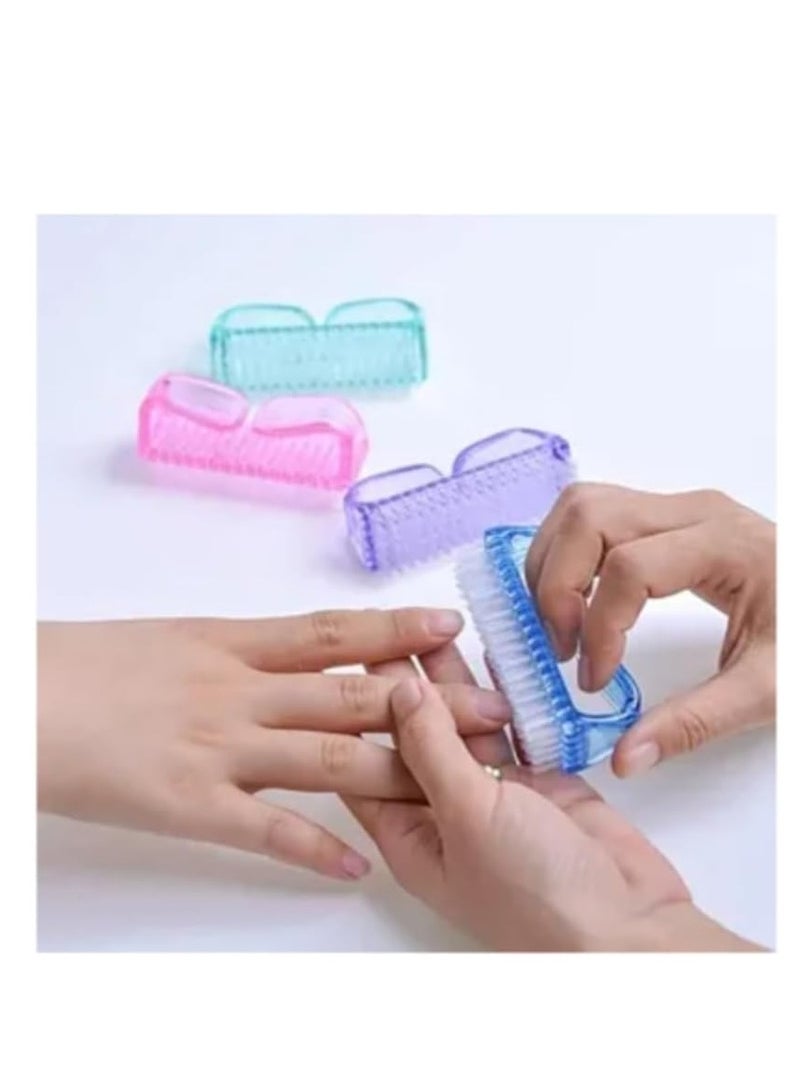 فرشاة الأظافر المتنوعة: مجموعة يومية من 4 فرش بألوان متعددة ومقابض بلاستيكية لأفضل نظافة - Image 2