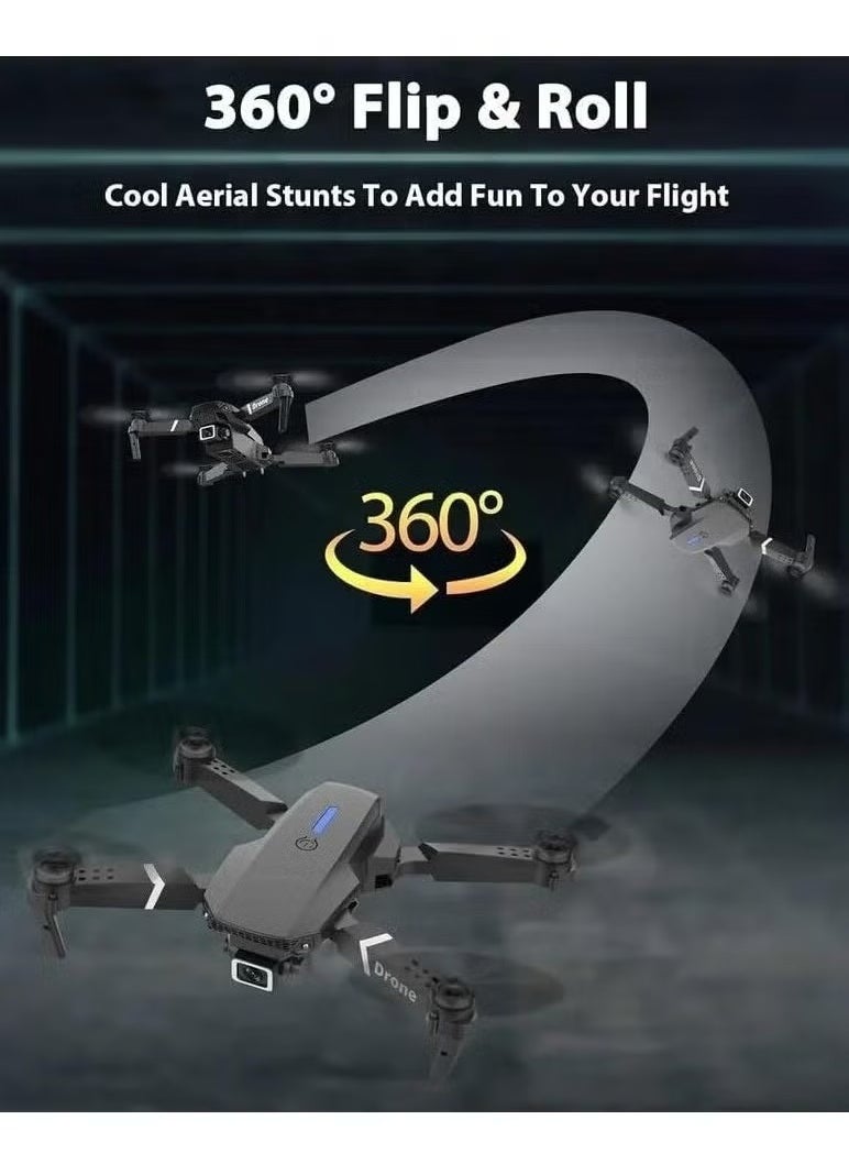 ELTRAZONE E99 PRO Drone – Professional 4K HD Dual Camera, Automatic Obstacle Avoidance, Foldable, Height Keep, Mini Helicopter with Long Flight Time and Easy Controls for Beginners and Experts  - Image 2