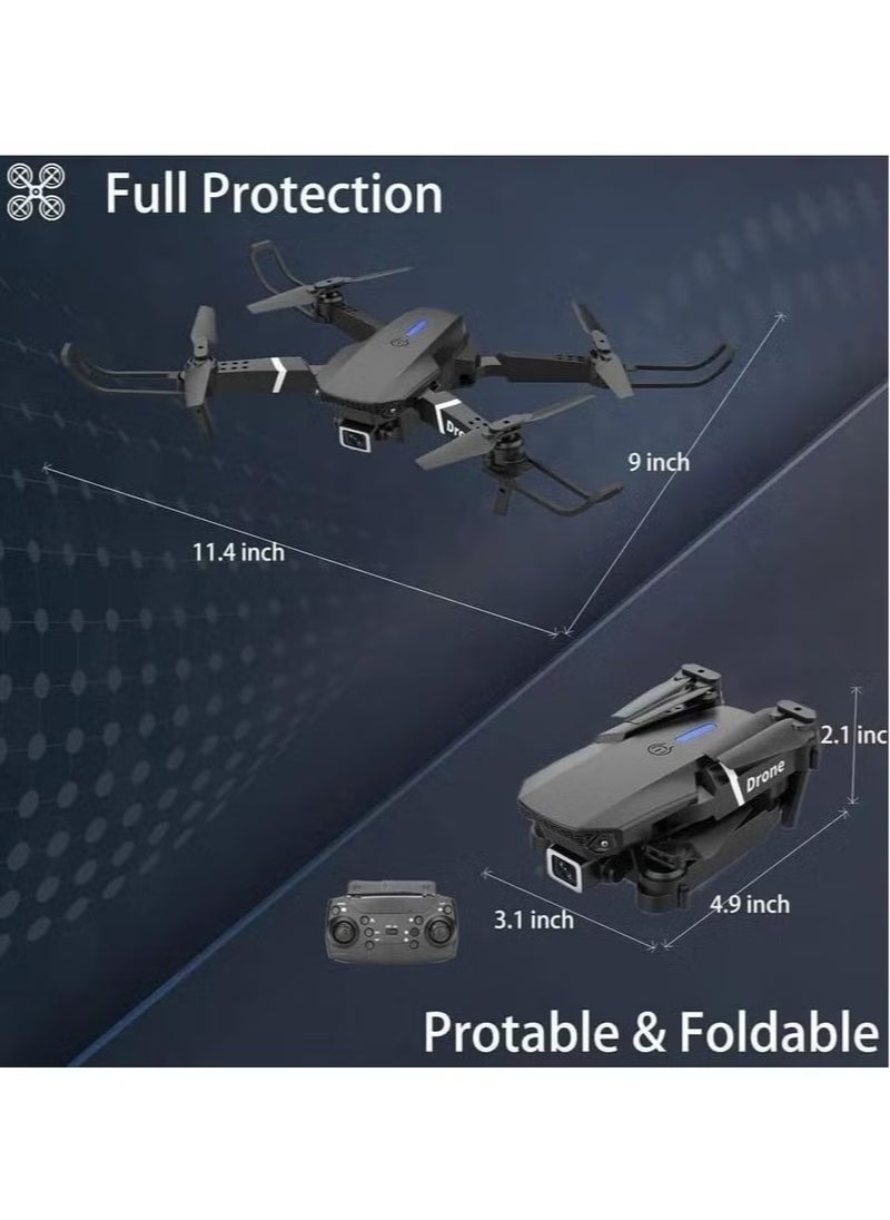 ELTRAZONE E99 PRO Drone – Professional 4K HD Dual Camera, Automatic Obstacle Avoidance, Foldable, Height Keep, Mini Helicopter with Long Flight Time and Easy Controls for Beginners and Experts  - Image 3