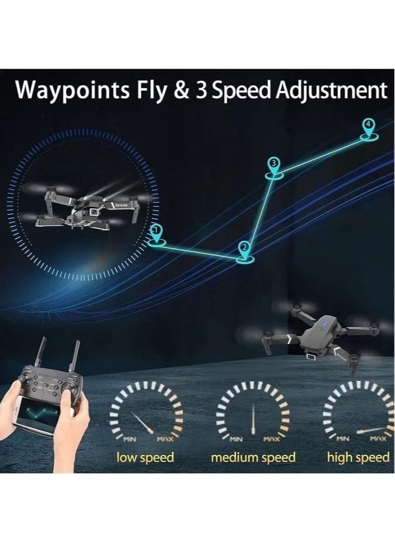 ELTRAZONE E99 PRO Drone – Professional 4K HD Dual Camera, Automatic Obstacle Avoidance, Foldable, Height Keep, Mini Helicopter with Long Flight Time and Easy Controls for Beginners and Experts  - Image 4