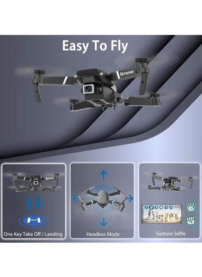ELTRAZONE E99 PRO Drone – Professional 4K HD Dual Camera, Automatic Obstacle Avoidance, Foldable, Height Keep, Mini Helicopter with Long Flight Time and Easy Controls for Beginners and Experts  - Image 5