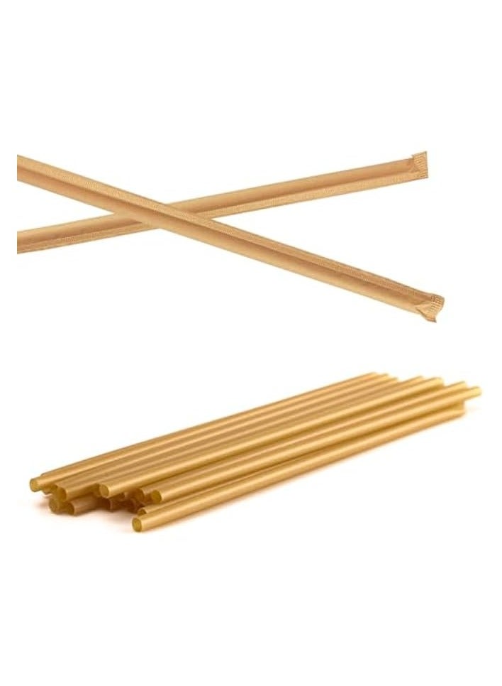 erorex Straws, Individually Wrapped (100 PCS, Biodegradable, Eco-Friendly) - Image 1