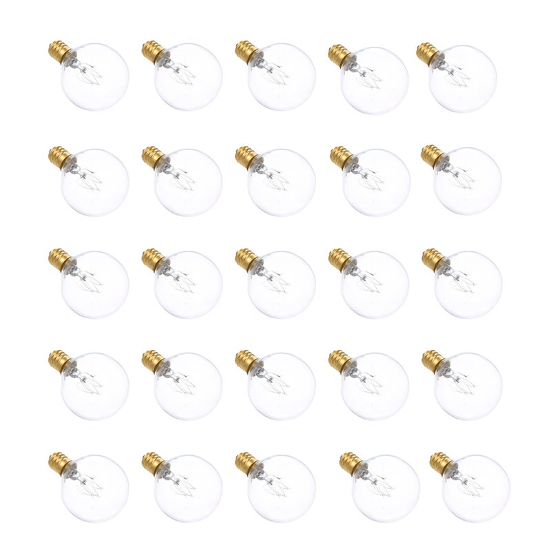 AC230V G40 Globe Tungsten Incandescent Bulb Lamp 25 Pack E12 Base Socket Holder IP44 Water Resistance Warm White for String Light Home Party Decoration Wedding Function Portable - Image 2