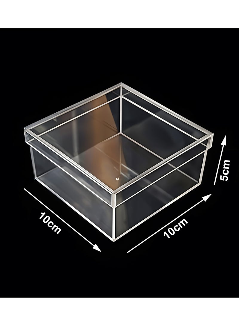 Elegant Acrylic Gift Box Waterproof, Rectangular with Lid for Christmas Decor, Wedding Favors, Candy & Home Storage - Image 5