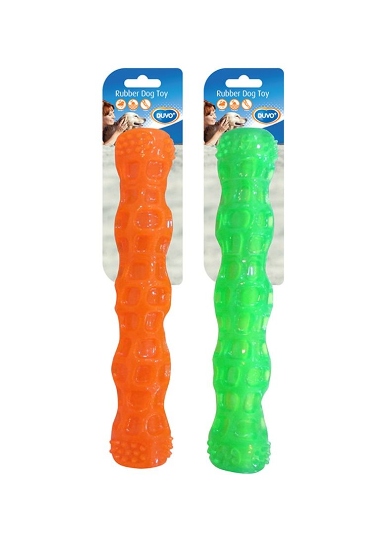 2PC TPR Stick Squeaky Toy For Dogs Multicolor 18Cm