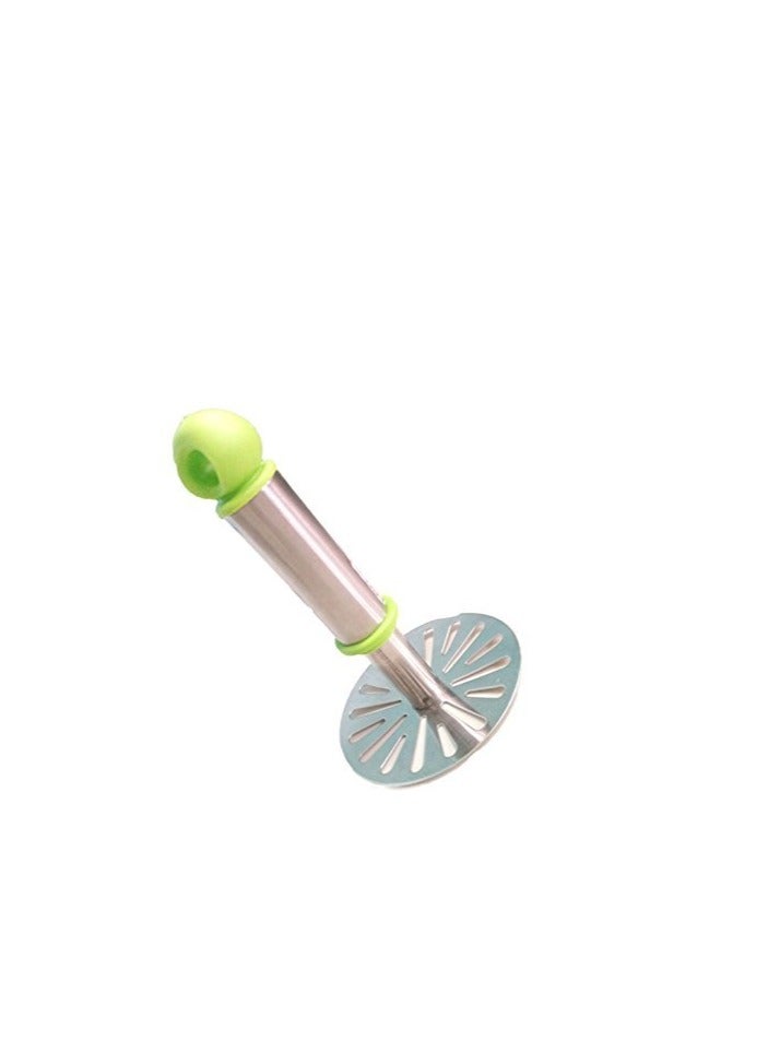 GANESH high quality Stainless Steel Potato Crusher Vegetable Smasher Pav Bhaji Masher with Handle Effortless Kitchen Use Assorted