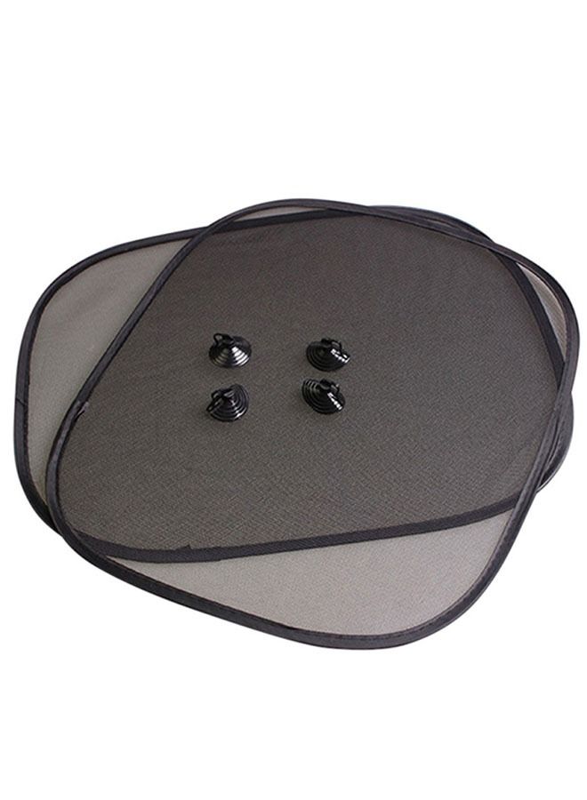 2 Piece Car Window Sunshade for Side Windows – UV Protection Mesh Sunshade with Suction Cups – Foldable, Easy to Install - Image 3