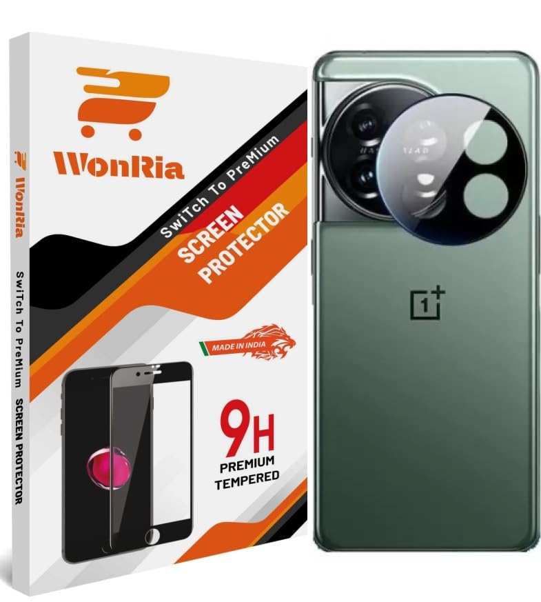 WonRia Back Camera Lens Protector for OnePlus 12R 5G Camera Glass Protector Guard [3D Premium] - Pack of 1 - Image 1