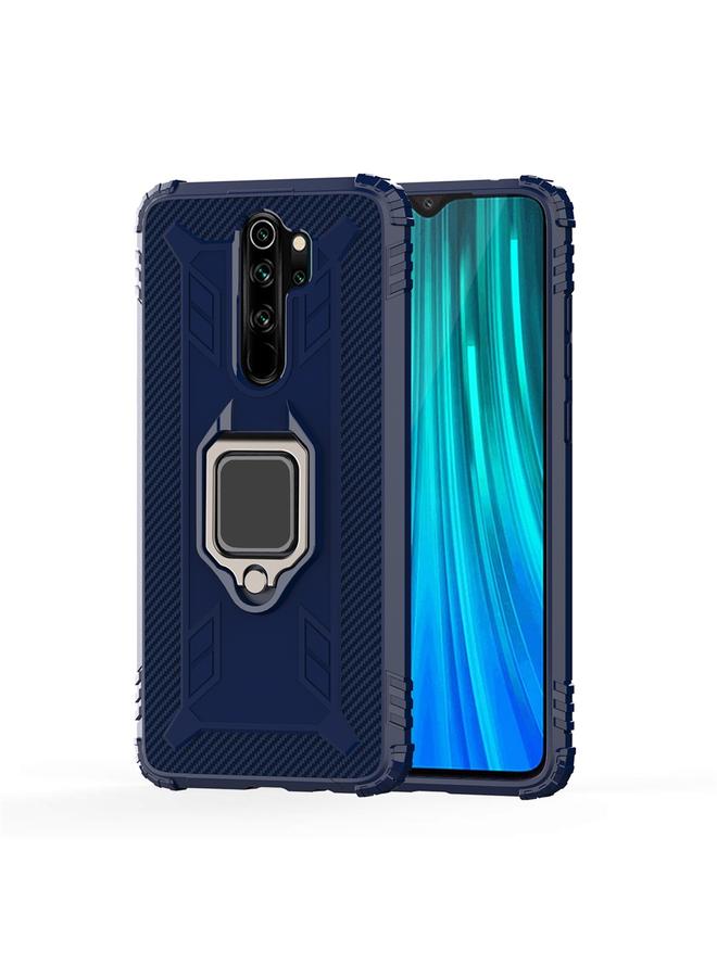 Case For Xiaomi Redmi Note 8 Pro Carbon Fiber Protective Case with 360 Degree Rotating Ring Holder
