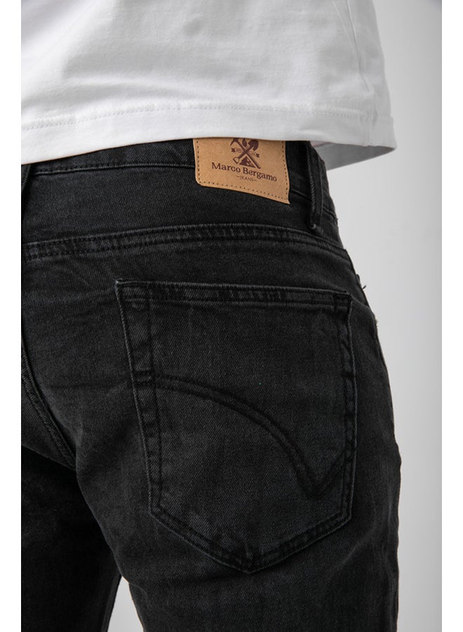 Marco Bergamo جينز رجالي سليم ممزق - Image 4
