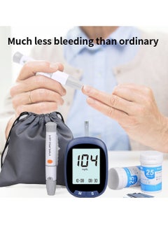 Goldfish Blood Glucose Monitoring System Blood Glucose Tester Equipped With 50 Blood Glucose Test Strips, 50 Blood Collection Needles, 1 Blood Collection Device Fully Automatic Portable Blood Glucose Monitoring System Diabetes Test Kit Password-Free Blood Glucose Meter Large Display  - Image 5