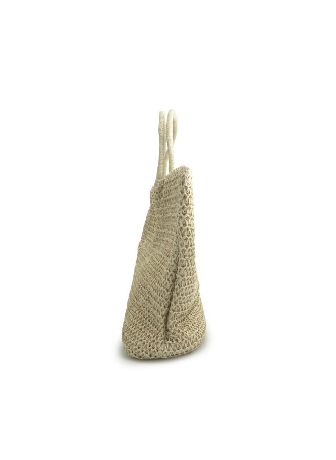 HaILYS - Elegant Beige Woven Tote Bag - Image 1