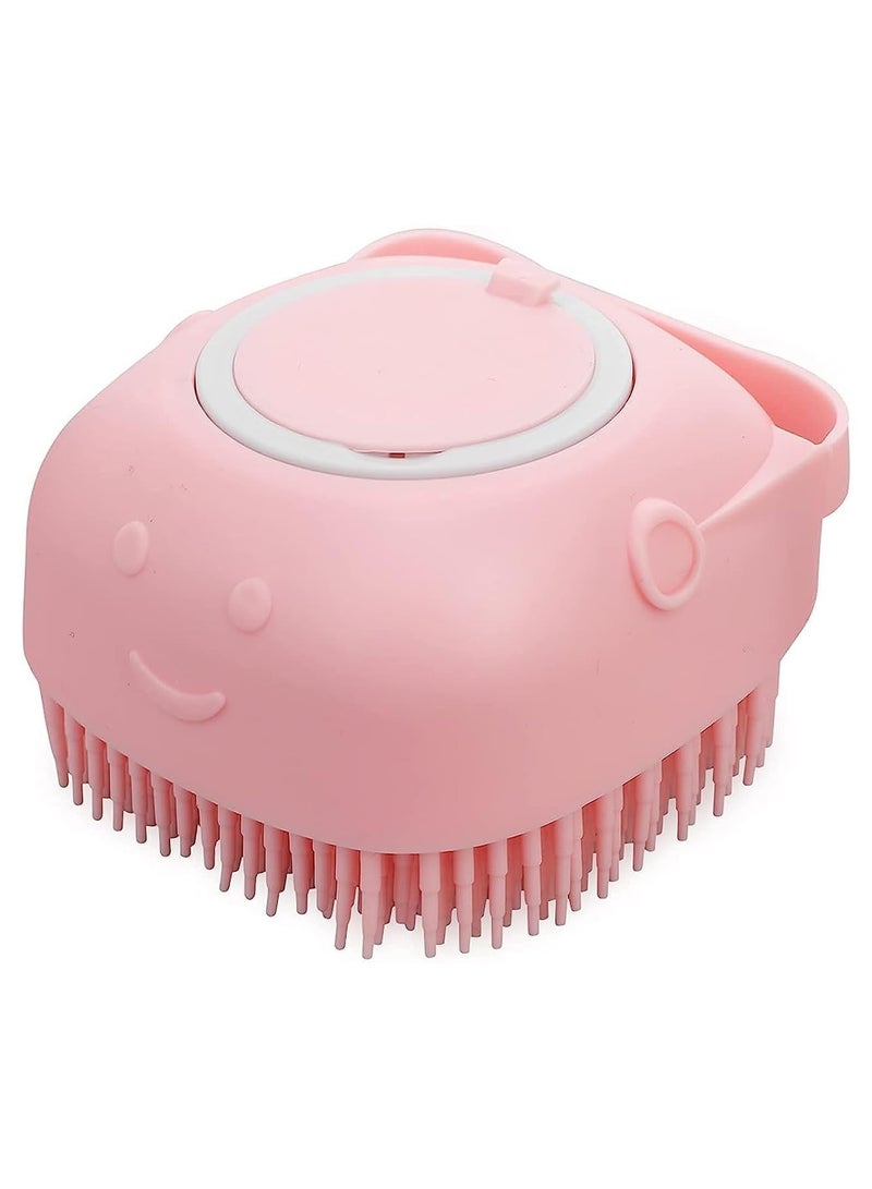 Pet Dog Bath Brush Soft Silicone Comb Pet Grooming Brush Silicone Massage Brush Hair Fur Grooming & Cleaning Brush - Image 1