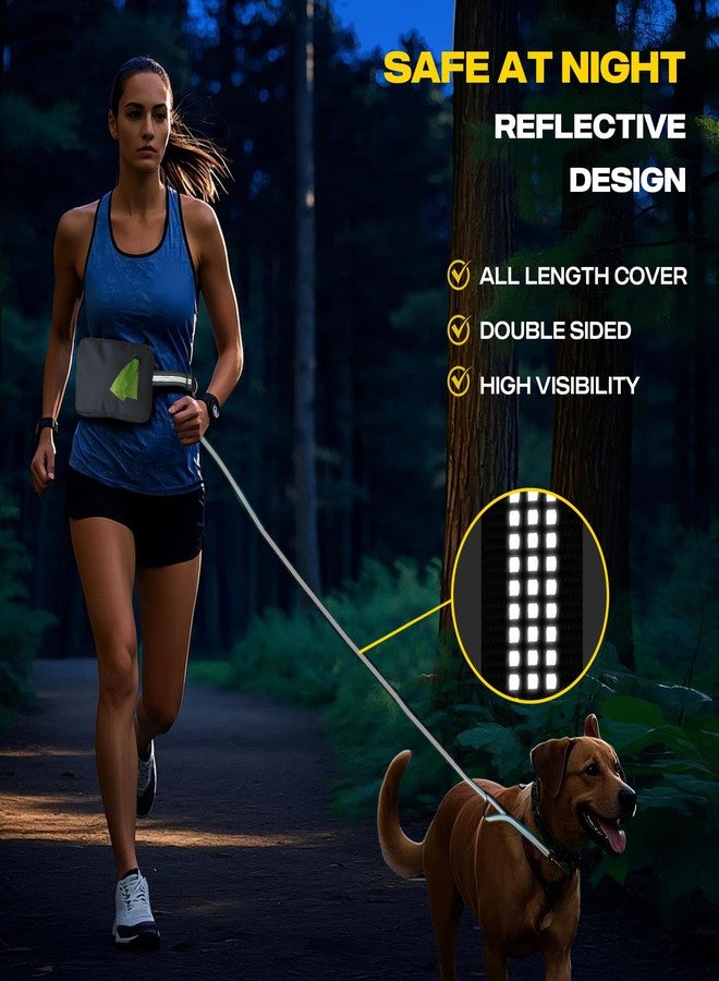 Fida 3-in-1 Hands Free Dog Leash with Zipper Pouch, Bungee & Reflective Straps - Adjustable 5-8ft Crossbody/Waist Running Leash for Dogs, Detachable Traffic Handle for Safe Walking & Jogging - Image 5