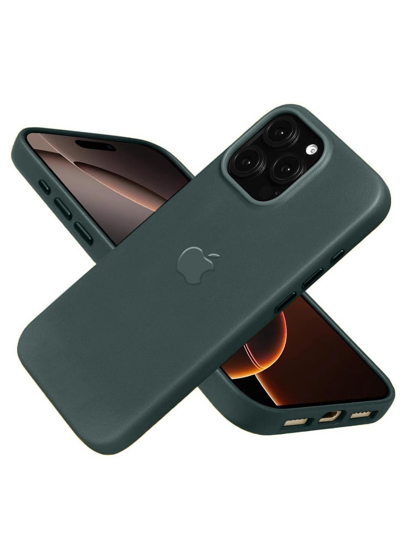 Techie حافظة جلدية لأيفون 16 برو مع MagSafe - أخضر - Image 1