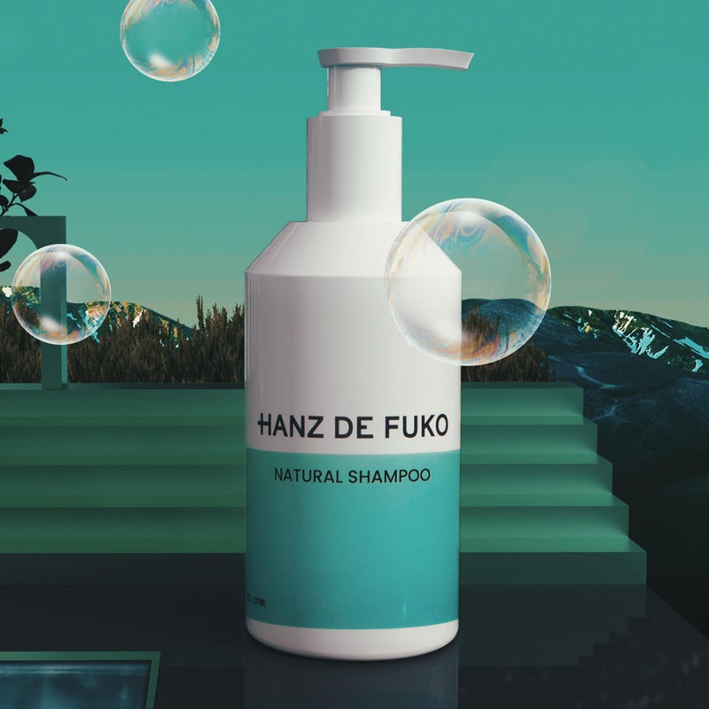 hanz de fuko شامبو هانز دي فوكو الطبيعي الفاخر للرجال والنساء - منظف شعر يساعد على تعزيز نمو الشعر، يهدئ فروة الرأس الجافة، يحارب قشرة الرأس - خالي من الكبريتات والبارابين، 16+ مستخلص نباتي، 8 أونصات. - Image 4