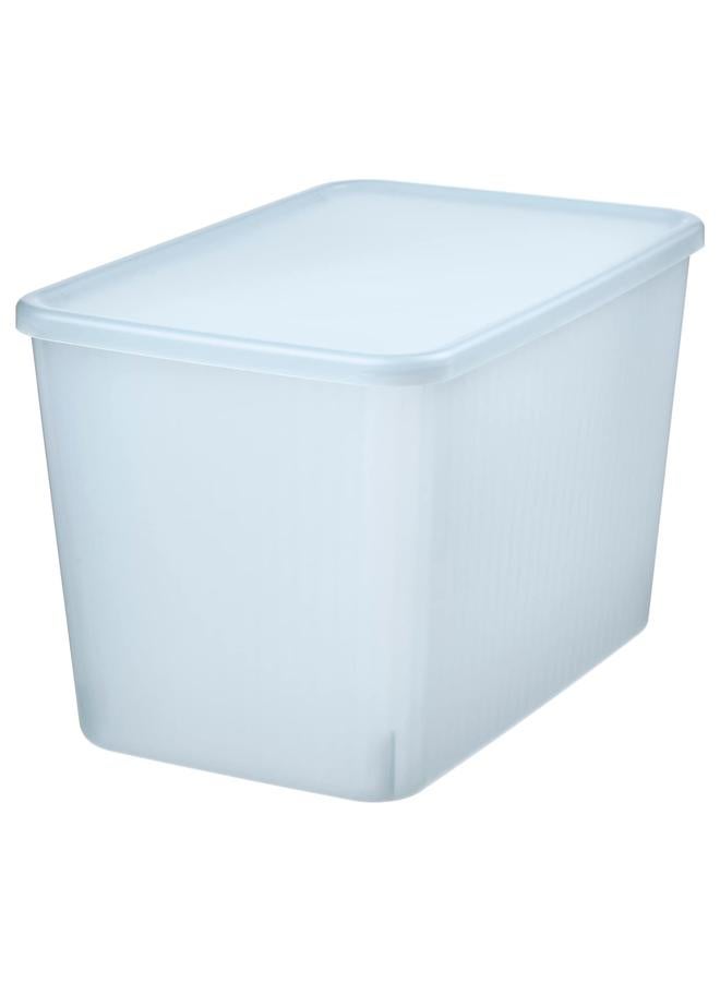 erorex Storage Box With Lid, Transparent Grey-Blue, 24X36X23 Cm/14.5 L - Image 1