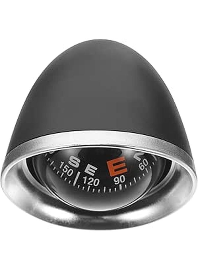Black Automotive Dashboard Compass for Off Road Marine and Boat Navigation - Image 1