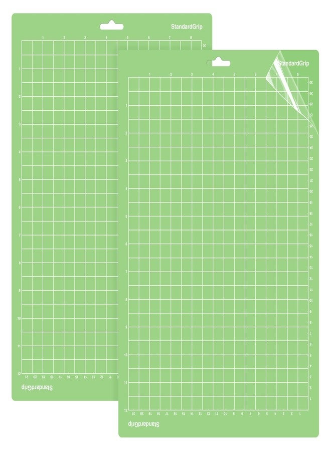 WISYOK 12x8.5 Inch Cutting Mats for Cricut Joy Xtra, 2-Pack Standard Grip Reusable Adhesive Mats for Crafts, Quilting, Sewing - Image 1