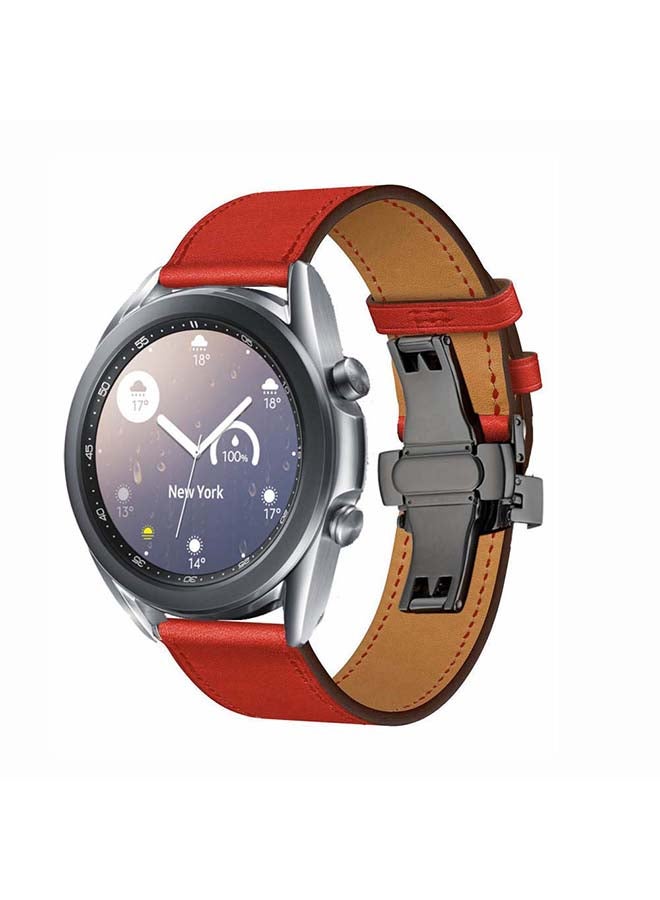 Perfii Replacement Band For Samsung Galaxy Watch3 Supreme Red - Image 2