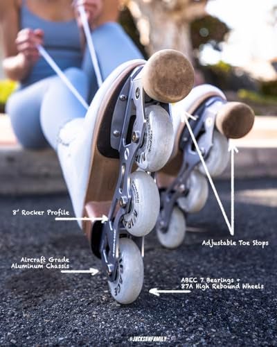 SKATE GURU زلاجات جاكسون الترايمر المتنقلة/الأبيض ميستيك/مقاس النساء 5 / تم الإطلاق حديثًا 2024 - Image 5